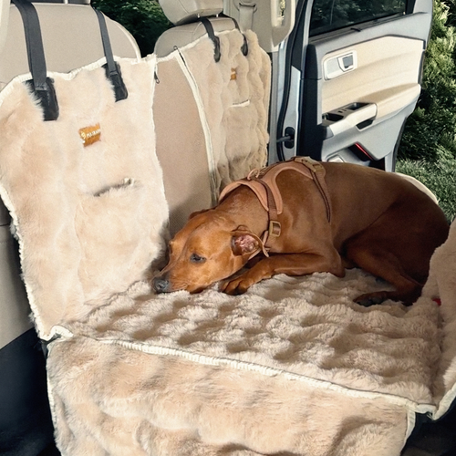Luxurious Full Backseat Protector- Pelsbarn Helps Shelters!