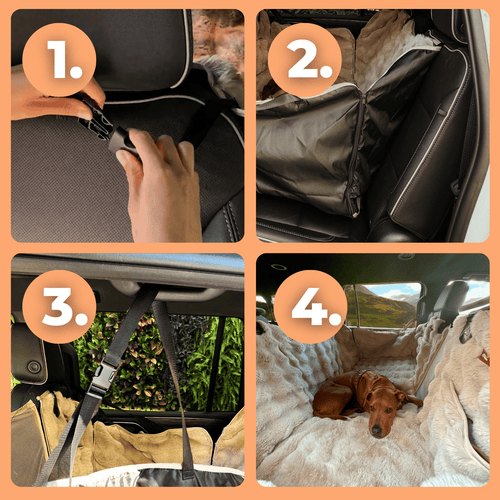 Luxurious Full Backseat Protector- Pelsbarn Helps Shelters!