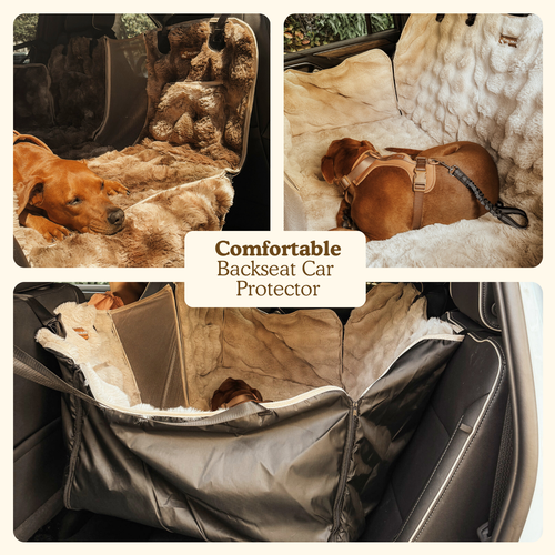 Luxurious Full Backseat Protector- Pelsbarn Helps Shelters!