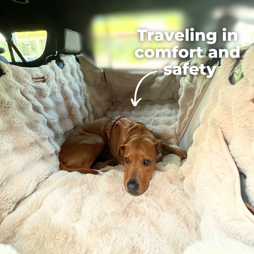 Luxurious Full Backseat Protector- Pelsbarn Helps Shelters!