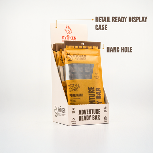 Pork Treat & Snack Bar for Active Dogs - Energy & Recovery