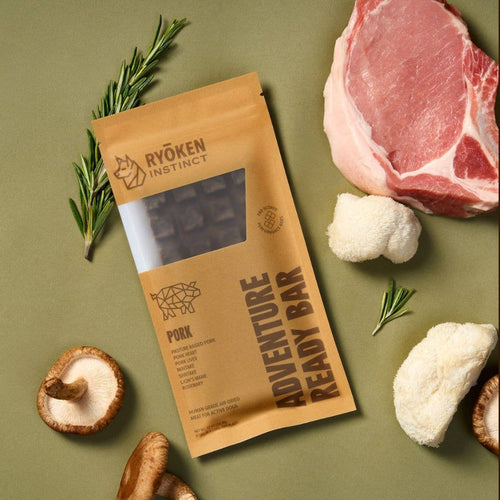 Pork Treat & Snack Bar for Active Dogs - Energy & Recovery