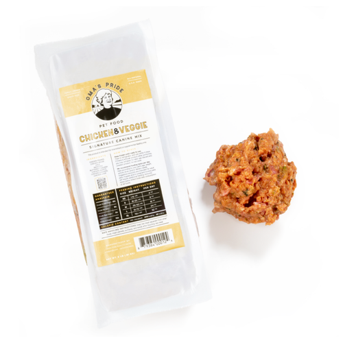 Oma's Pride Dog Raw Signature Chicken & Veggie Mix