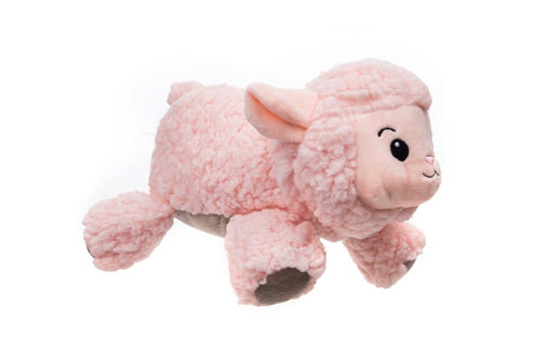 Growl Fuzzaroos Lolly the Lamb Premium Sherpa Plush Dog Toy