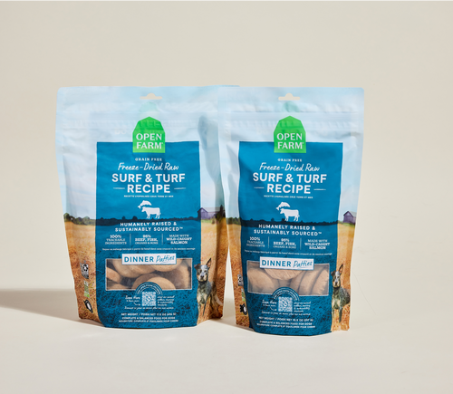 Open Farm Surf & Turf Freeze Dried Raw Patties for Dogs
